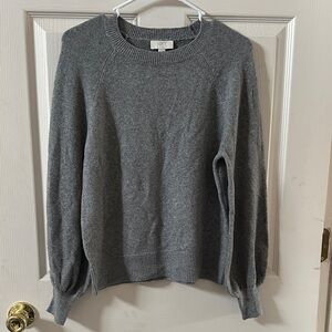 LOFT Charcoal Crew Neck Sweater